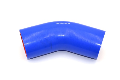 Патрубок силиконовый угловой Ф 100 мм L=150х150 мм, 135°