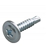 Саморез с прессшайбой 4.2x57 со сверлом оцинк. (30шт) арт.1265532